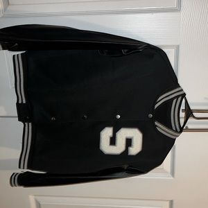 Varsity jacket with an S